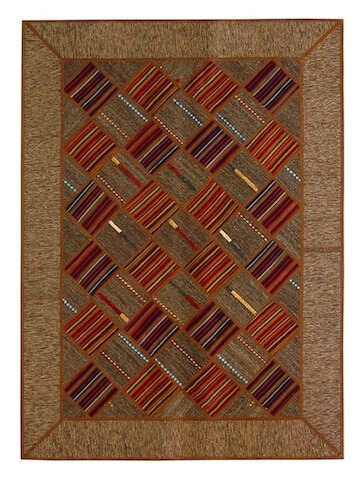 Качественный ковер (килим) пэчворк из лоскутов персидских килим. Ручная работа. Шерсть. В наличии.
